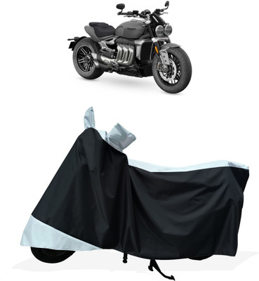 Tricway Two Wheeler Cover for Triumph(Rocket III, White)