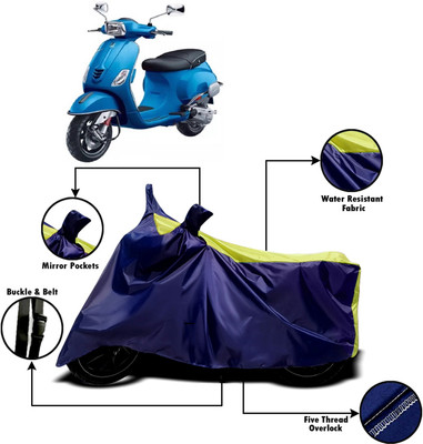AUCTIMO Two Wheeler Cover for Piaggio(Vespa SXL, Multicolor)