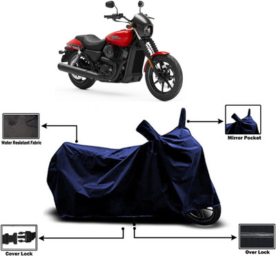 Amexride Two Wheeler Cover for Harley Davidson(Street 750, Blue)