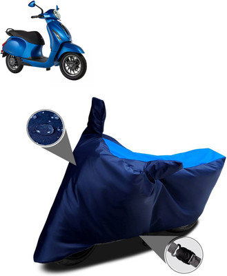 DeepShakshi AUTOMOTIVE Two Wheeler Cover for Bajaj(Chetak, Blue, Blue)