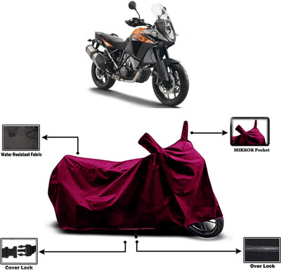 Amexride Two Wheeler Cover for KTM(1050 Adventure BS6, Maroon)
