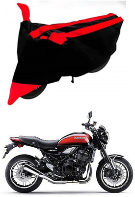 AutoGalaxy Waterproof Two Wheeler Cover for Kawasaki(Z1000, Red, Black)