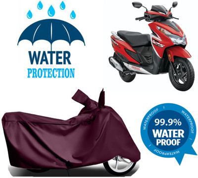 RTS COLLECTIONS Waterproof Two Wheeler Cover for Honda(Grazia, Maroon)