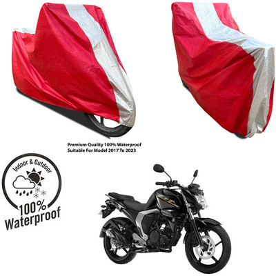 AutoGalaxy Waterproof Two Wheeler Cover for Hero(CBZ Extreme, Silver, Red)