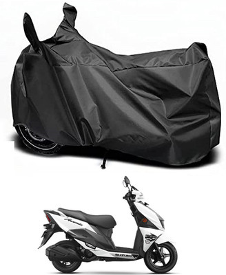 Auto Hub Waterproof Two Wheeler Cover for Suzuki(Avenis 125, Black)