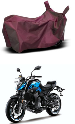 MMSSTAR Waterproof Two Wheeler Cover for CFMoto(400NK, Maroon)