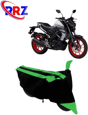 RRZ Waterproof Two Wheeler Cover for Yamaha(MT 15, Black, Green)