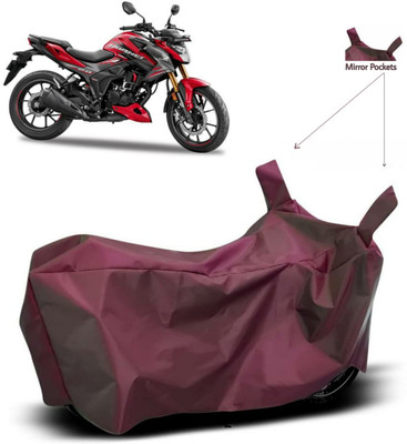 ma collections Waterproof Two Wheeler Cover for Honda(Hornet 2.0, Maroon)
