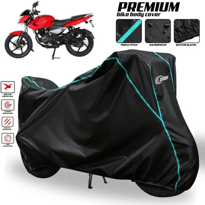AutoGalaxy Waterproof Two Wheeler Cover for Bajaj(Pulsar 135 LS DTS-i, Black, Blue, Multicolor)