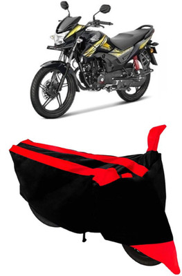 Varnwal E Commerce Waterproof Two Wheeler Cover for Honda(CB Shine, Red, Black)