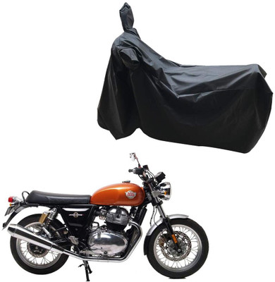 KEDIT Two Wheeler Cover for Royal Enfield(Interceptor 650, Black)