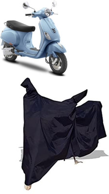 Amexride Two Wheeler Cover for Vespa(ZX 125 BS6, Black)