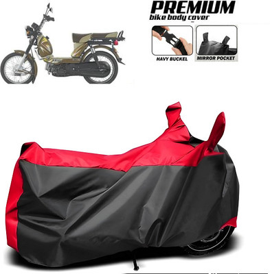 smwzxyu Waterproof Two Wheeler Cover for TVS(Red)