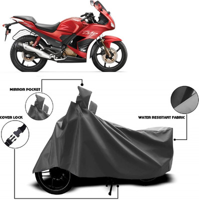 MMSSTAR Waterproof Two Wheeler Cover for Hero(Karizma ZMR, Grey)