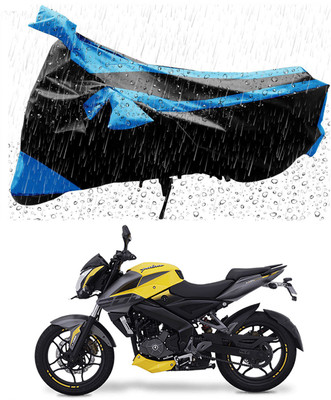 Mdstar Waterproof Two Wheeler Cover for Bajaj(Pulsar NS200, Blue, Black)