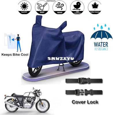 smwzxyu Waterproof Two Wheeler Cover for Royal Enfield(Meteor 350, Blue)