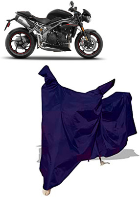Amexride Two Wheeler Cover for Triumph(Speed Triple BS6, Blue)