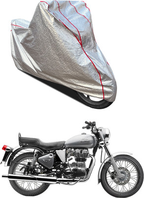 AutoGalaxy Waterproof Two Wheeler Cover for Royal Enfield(Electra 4S, Silver)