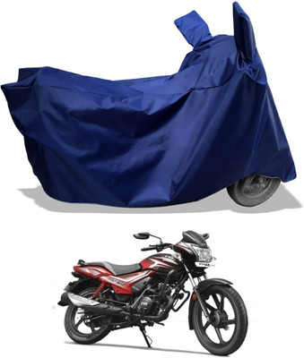 Amexride Two Wheeler Cover for TVS(Star City Plus, Blue)