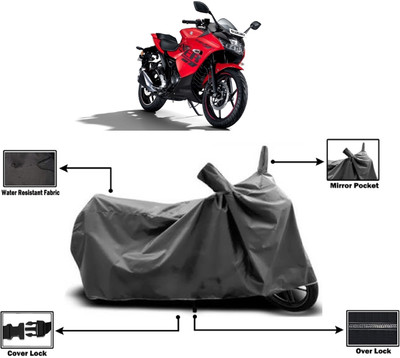 Amexride Two Wheeler Cover for Suzuki(Gixxer SF, Grey)