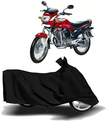 Mdstar Waterproof Two Wheeler Cover for Hero(Ambition, Black)