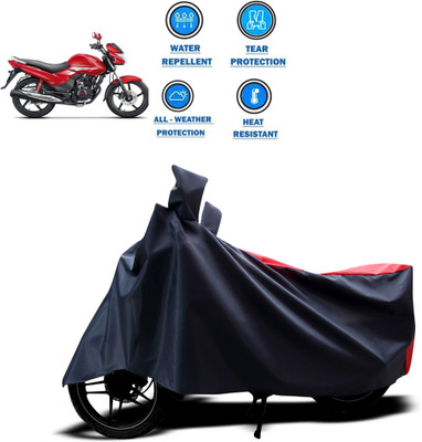 DeepShakshi AUTOMOTIVE Two Wheeler Cover for Hero(Achiever, Red, Black)