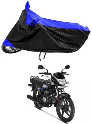 Mdstar Waterproof Two Wheeler Cover for Hero(MotoCorp HF Deluxe, Blue)