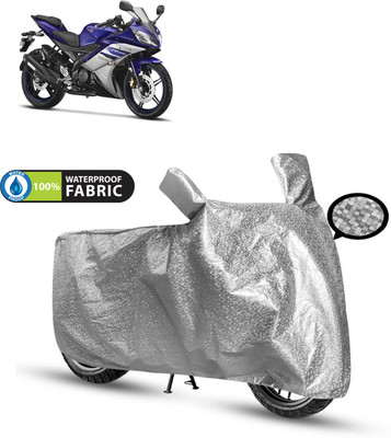 CODOKI Waterproof Two Wheeler Cover for Yamaha(YZF-R15 V2, Silver)