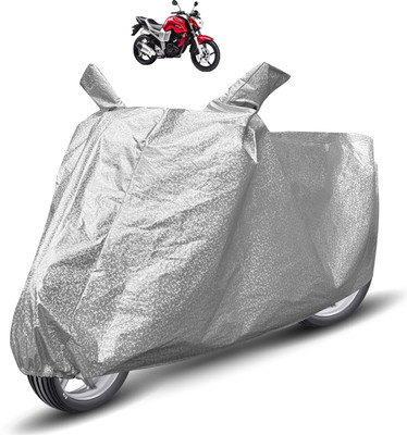 MOCKHE Waterproof Two Wheeler Cover for Yamaha(FZ, Silver)