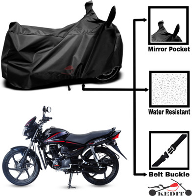KEDIT Two Wheeler Cover for Honda(CB Shine, Black)