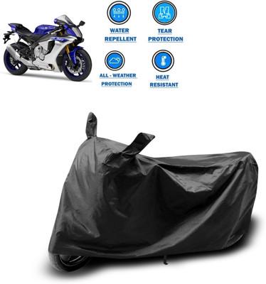 DeepShakshi AUTOMOTIVE Two Wheeler Cover for Yamaha(YZF R1, Black)