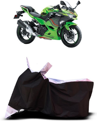 VESMEI Two Wheeler Cover for Kawasaki(Ninja 400, White)
