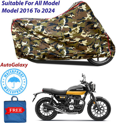 AutoGalaxy Waterproof Two Wheeler Cover for Royal Enfield(Interceptor 650, Multicolor)