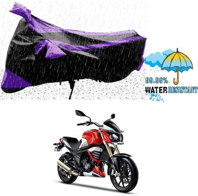 Ascension Two Wheeler Cover for Mahindra(MOJO XT 300, Black, Blue)