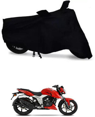 THE REAL ARV Waterproof Two Wheeler Cover for TVS(Apache RTR 160 4V, Black)