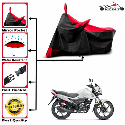 AASHTIK MART Two Wheeler Cover for Honda(Livo, Red, Black)