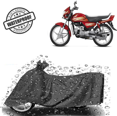 ROYAL AUTO MART Waterproof Two Wheeler Cover for Hero(HF, Grey)