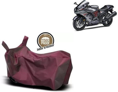 OliverX Waterproof Two Wheeler Cover for Kawasaki(Ninja ZX 14R, Maroon)