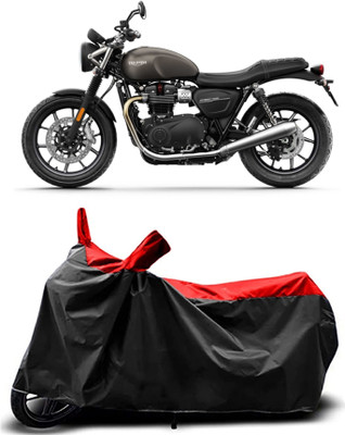 MMSSTAR Waterproof Two Wheeler Cover for Triumph(Street Twin BS6, Red)