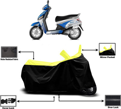 Amexride Two Wheeler Cover for Mahindra(Gusto Electric BS6, Yellow)
