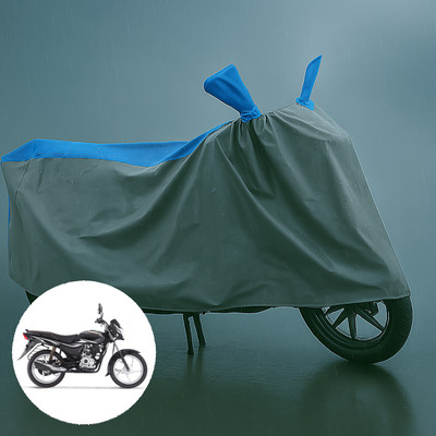 CODOKI Waterproof Two Wheeler Cover for Bajaj(Platina 100, Grey, Blue)