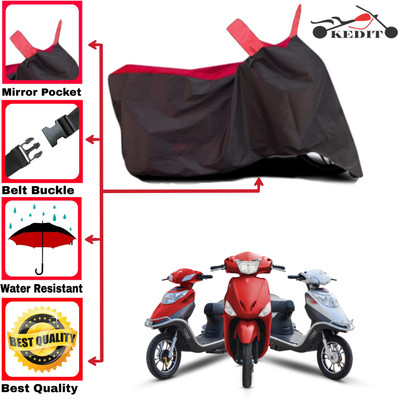 KEDIT Two Wheeler Cover for Hero(Electric Flash, Red, Black)