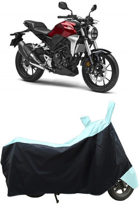 Coxtor Waterproof Two Wheeler Cover for Honda(CB300R, White)