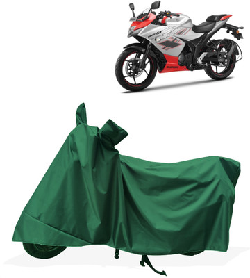Tricway Two Wheeler Cover for Suzuki(Gixxer Special Edition BS6, Green)