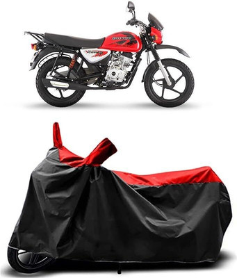 KEDIT Two Wheeler Cover for Bajaj(Boxer, Red, Black)