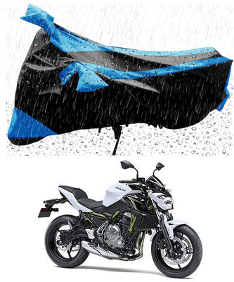 Furious3D Two Wheeler Cover for Kawasaki(Z650, Blue, Black)