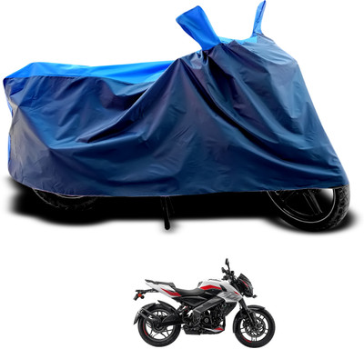 PAGORA Waterproof Two Wheeler Cover for Bajaj(Pulsar 200, Black, Blue)
