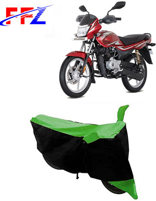FFZ Two Wheeler Cover for Bajaj(Platina 100 DTS-i, Black, Green)