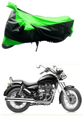 Mdstar Waterproof Two Wheeler Cover for Royal Enfield(Thunderbird 350, Green, Black)