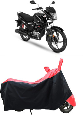 KEDIT Two Wheeler Cover for Hero(Glamour i3s BS6, Red, Black)